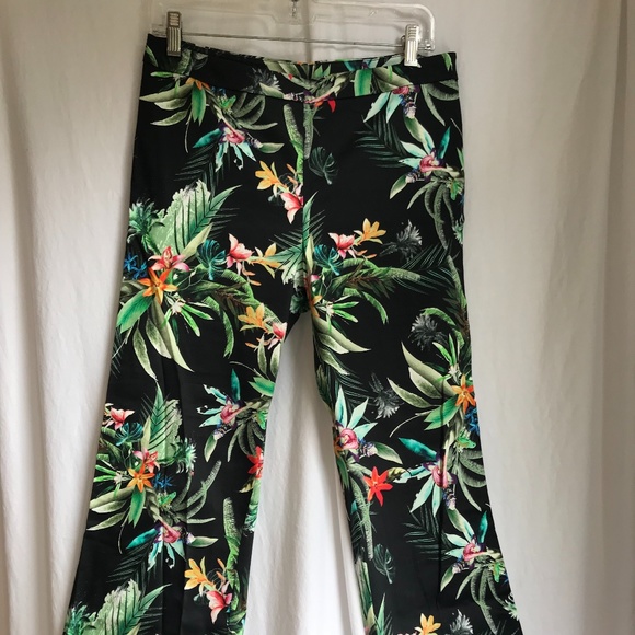 SOLD - Imperial Tropical Crop Flare Pant - Made in Italy - Picture 1 of 6